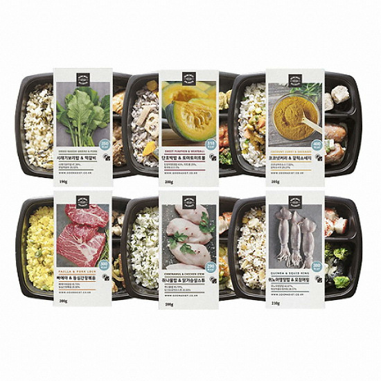 고온어다이어트 고온어도시락 현미밥식단 시즌4 6종 혼합 (12개)