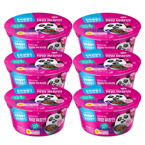 하림 푸디버디 까망짜장면 91g (6개)