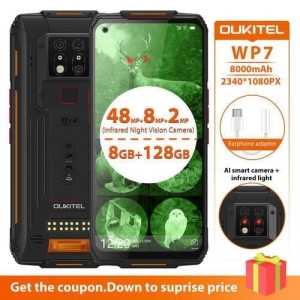 OUKITEL WP7 128GB, 자급제 [램6GB,해외구매]