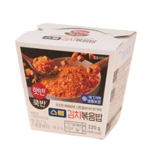 CJ제일제당 햇반 쿡반 스팸김치볶음밥 220g (2개)_이미지