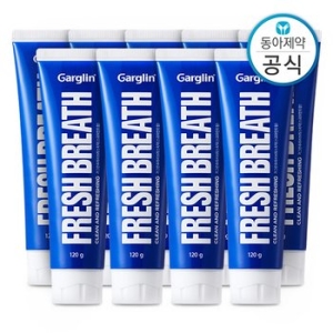 동아제약 가그린 후레쉬 브레스 치약 스피아민트 120g (9개)
