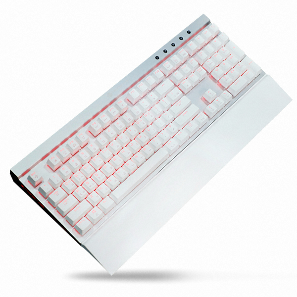 몬스타 데빌스킬 MK108RGB 게이밍 기계식 키보드 (화이트, 청축)_이미지