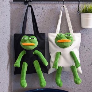 페페 슬픈개구리 데일리 에코백 숄더백 캐릭터가방_이미지