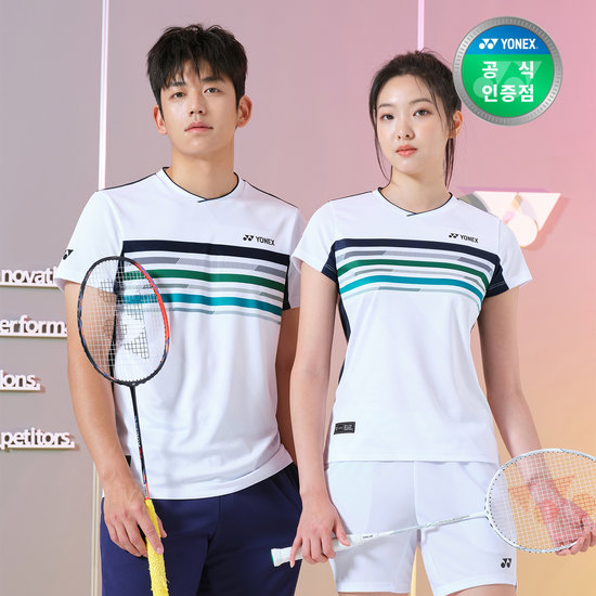 요넥스 여성용 배드민턴 반팔 티셔츠 게임웨어 243TS018F_이미지