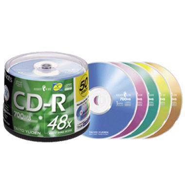 다이요유덴 CD-R 700MB 48x 칼라 케익 (50장)