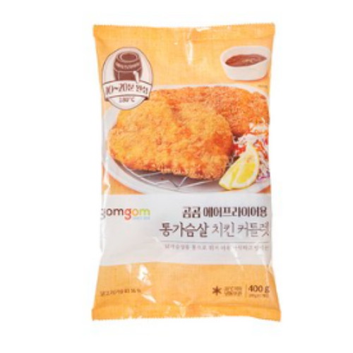 쿠팡 곰곰 에어프라이어용 통가슴살 치킨 커틀렛 400g (1개)_이미지