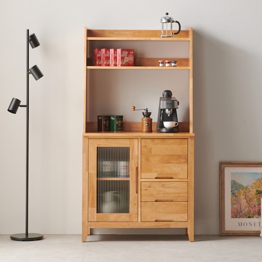 가구소점 브루네티 원목 주방수납장+상부장 830