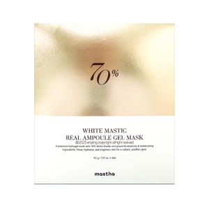 매스티나 화이트 매스틱 리얼 앰플 겔 마스크 4매