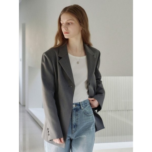 포토리뷰 Slim-fit Jacket Blazer Grey AT6JAA003GE 1082561