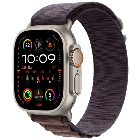 APPLE 워치 울트라2 49mm Cellular 내추럴 티타늄 (알파인루프, 해외구매)_이미지