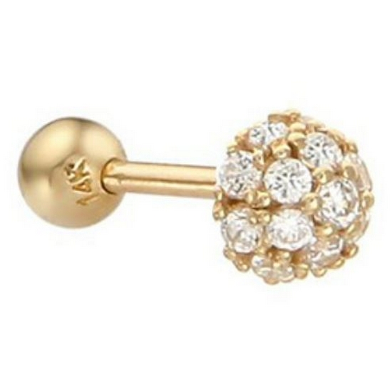 로이드 14K 화이트볼 피어싱_LPFD2007G_이미지