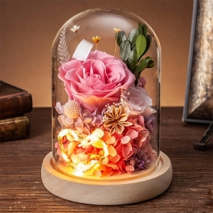 1300K 아이니샵 빛나는 트윙클 플라워 부케유리돔