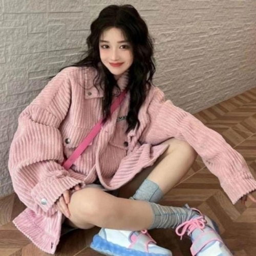  로이 여성 큐듀 패션 패셔너블 아우터 따뜻한 자켓 가 WFFXFN1