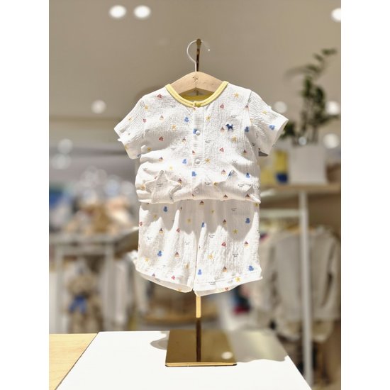 블루독베이비 신상 WH 마린쭈글내의 출산백일아기옷실내복 14637005406 1463700540