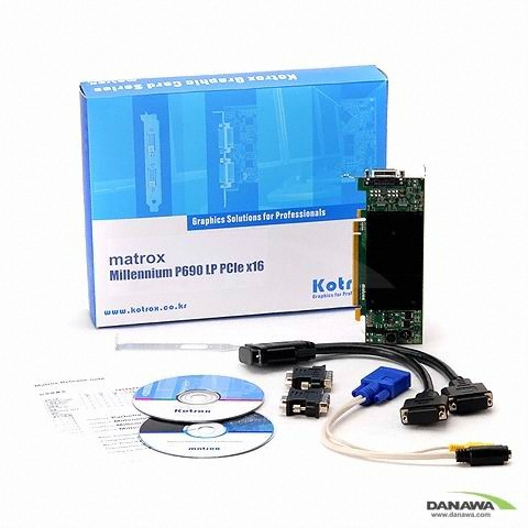 매트록스 밀레니엄 P690 LP PCI-E x16 128MB 코트록스_이미지