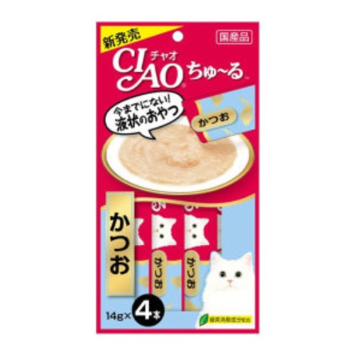 이나바 캣 챠오츄르 가다랑어 SC-72 56g (14g x 4p) (15개)_이미지