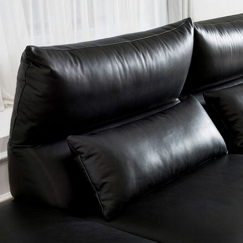 자코모 제트 기능성 아닐린 내추럴 천연가죽 소파 4인용 (스툴별도)_이미지