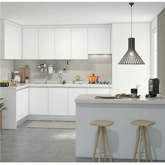 한샘 프리셰S ㄱ자+아일랜드형+하이브리드 쿡탑 (~4.3m)_이미지