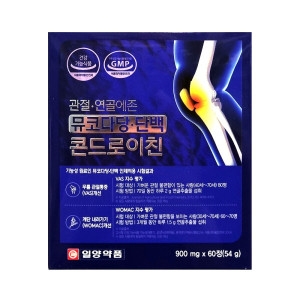 일양약품 관절 연골에존 뮤코다당 단백 콘드로이친 900mg 60정 (1개)