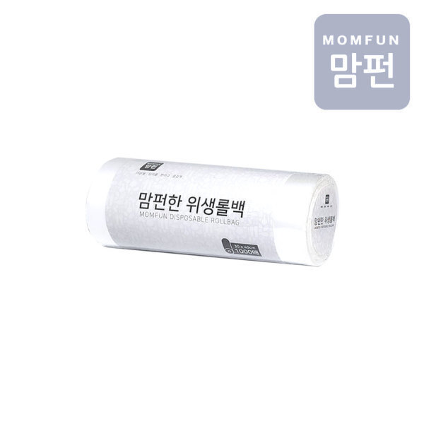정담아 맘펀한 위생 롤백 30x40cm (대) 1000매 [2개(2,000매)]