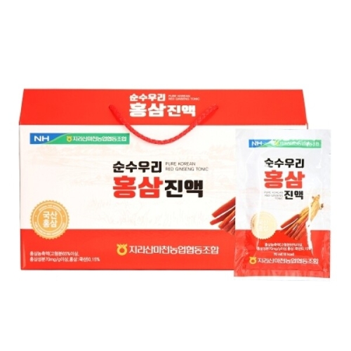맘스킹 지리산마천농협 순수 우리 홍삼진액 70ml 30포 (4개)_이미지