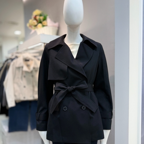 건플랩 더블 하프 트렌치코트 MTS3M0TCG11_DG