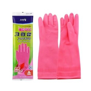 크린랲  고무장갑 솔리드 (소)