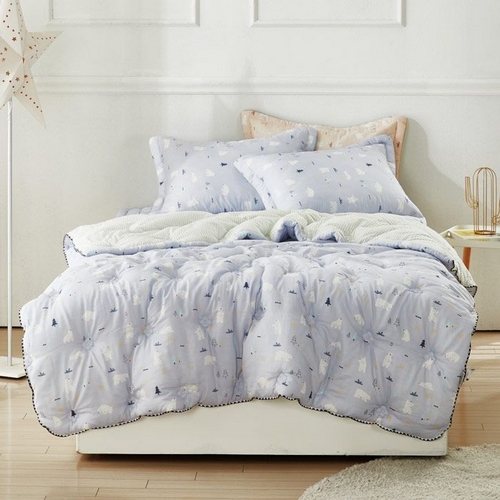 모달 100% 화이트베어 차렵이불