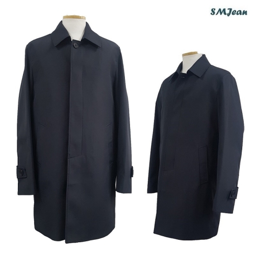  에스엠진 SMJ708 남성 트렌치 코트 캐주얼 남자 바바리 코트 롱코트 잔피엘 겨울 봄가을 겸용 내피분리