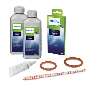 필립스 세코 커피머신 세척 청소 세트 윤활유 오링 세척제