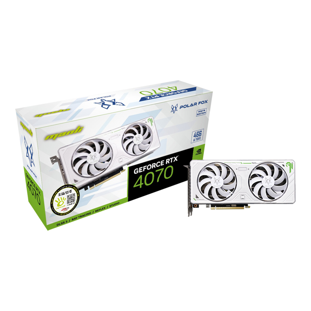 MANLI ������ RTX 4070 Polar Fox D6X 12GB �����Ƽ����