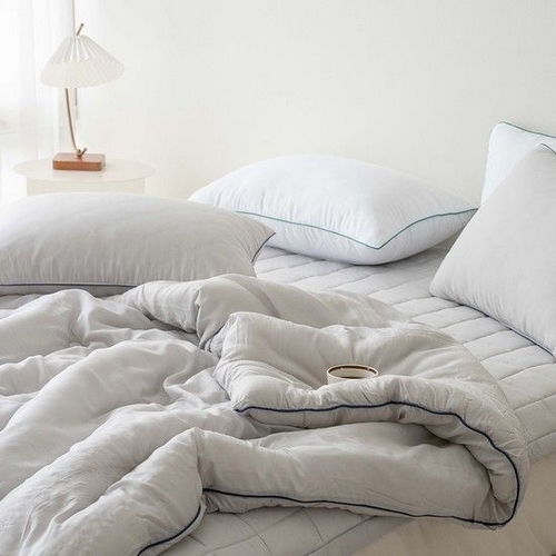 아토앤알로 아무르 텐셀 모달100% 옥수수솜 항균 차렵이불 베개세트 (슈퍼킹 KK)_이미지