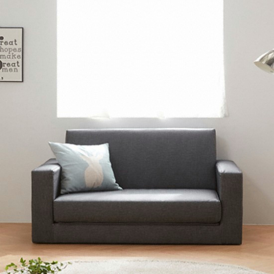 레이디가구 주피 EC패브릭 가죽 소파베드 2인용_이미지