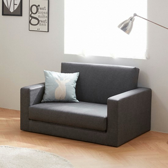 레이디가구 주피 EC패브릭 가죽 소파베드 2인용_이미지