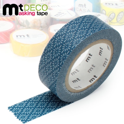 솔로몬샵 마스킹테이프 데코1P_01D279 전통문양 군청