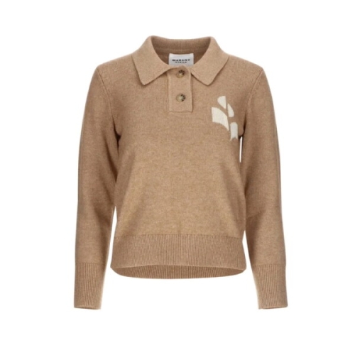 이자벨마랑 ISABEL MARANT 명품 NOLA 로고 폴로 니트 카멜 PU0314F