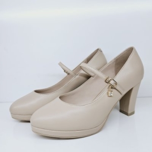 엘칸토 천연 양가죽 여성 메리제인 메달장식 펌프스 8CM LCWD78U413-35 28245_LCWD78U413-355