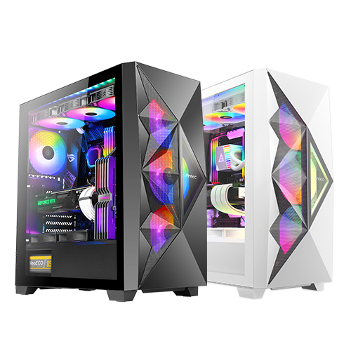 Antec DF800 FLUX MESH 강화유리 (블랙)_이미지