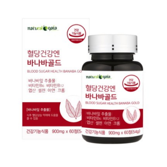 내츄럴가이아 혈당건강엔 바나바골드 60정 (2개)_이미지
