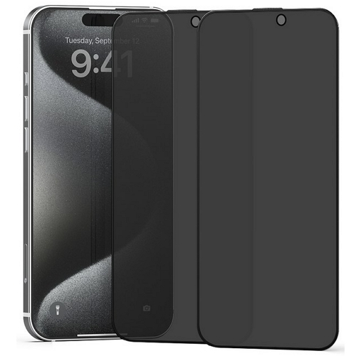 아이쉘 아이폰14 프로 ESD 사생활보호 강화유리 보호필름 [액정 2매]