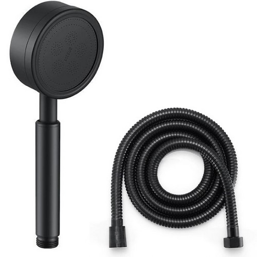 지니컴퍼니코리아 모던블랙 샤워헤드 + 샤워호스 1.5m