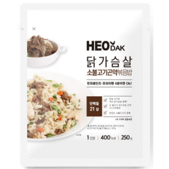 허닭 닭가슴살 소불고기 곤약볶음밥 250g (20개)_이미지