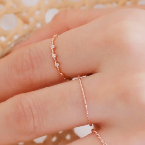 헤스티아 핸드메이드+쇼핑백/Fortuna/ Emilee 925 Silver Ring RR-60301_이미지