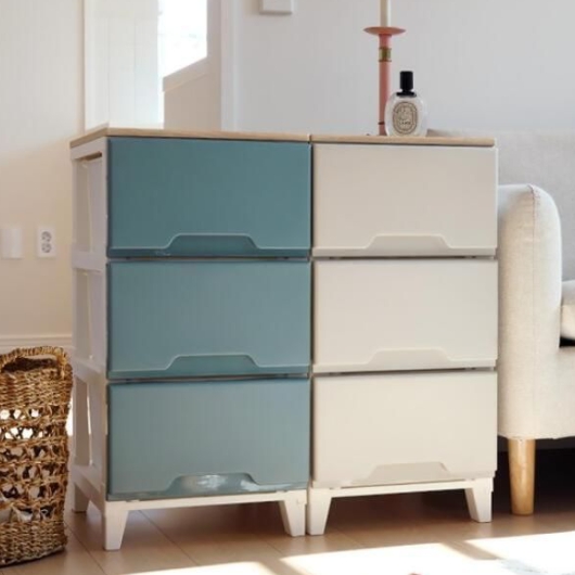 라노보 우드상판 3단 서랍장