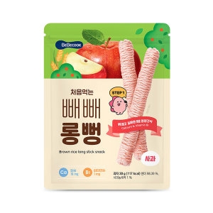 베베쿡 처음먹는 빼빼롱뻥 사과 30g (3개)_이미지