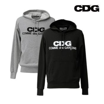 로고 후드 블랙 스웨트셔츠 143847598