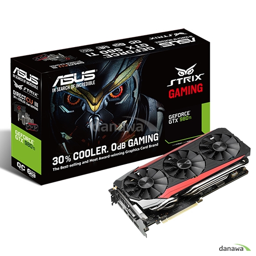 ASUS STRIX 지포스 GTX980 Ti DC3 OC D5 6GB GAMING 이엠텍