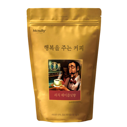한국맥널티 행복을 주는 커피 리치 헤이즐넛향 1kg (1개)_이미지
