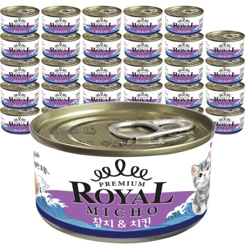 펫스토리 프리미엄 로얄 미쵸 참치&치킨 캔 85g (30개)_이미지