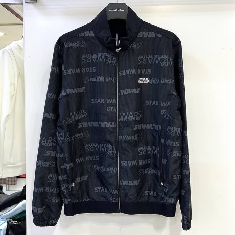 디즈니골프 스타워즈 레터링 바람막이 점퍼 블루 DN1MJB004_이미지